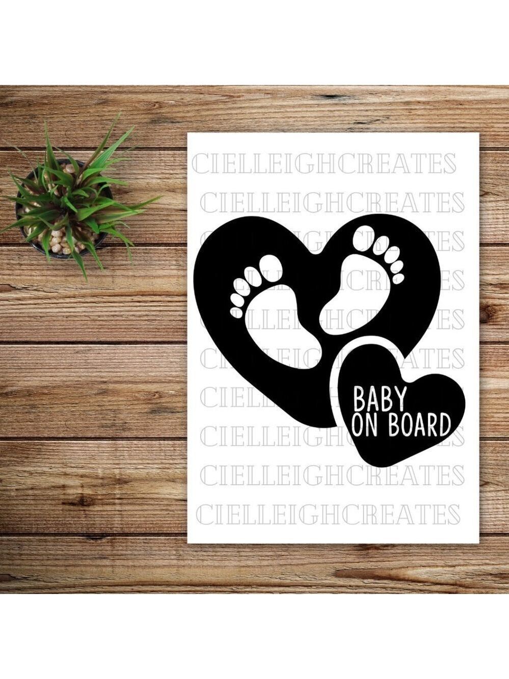 *2 for $20* Baby on Board Vinyl decal Sticker Handcrafted